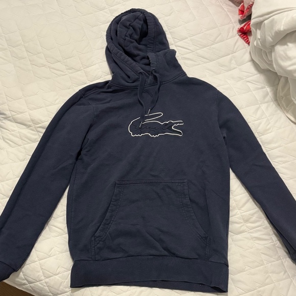 Lacoste navy hoodie size small - Picture 2 of 3